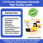 110 Crore+ DATABASE Generate High Quality Leads