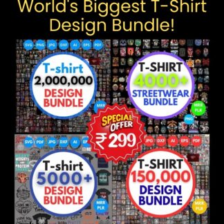 2.1 Million+ Mega T-Shirt Design Bundle