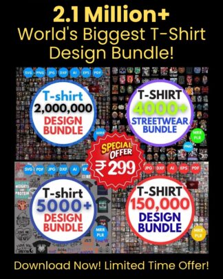 2.1 Million+ Mega T-Shirt Design Bundle